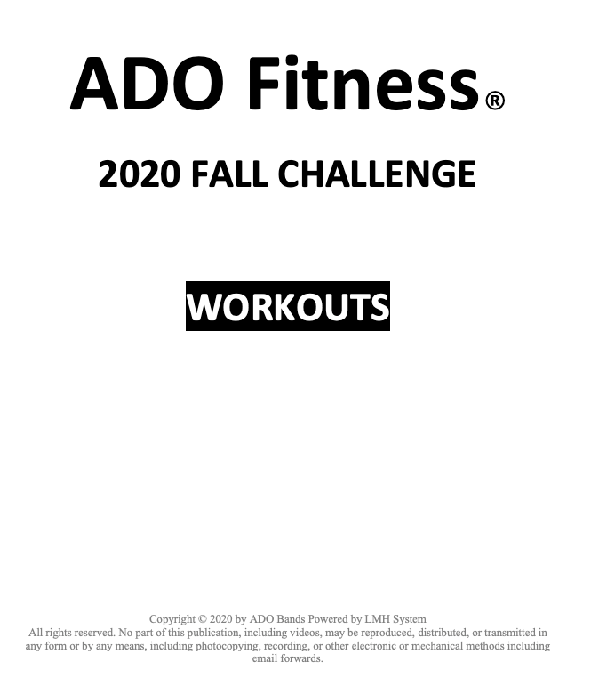 2020 Fall Challenge Workouts